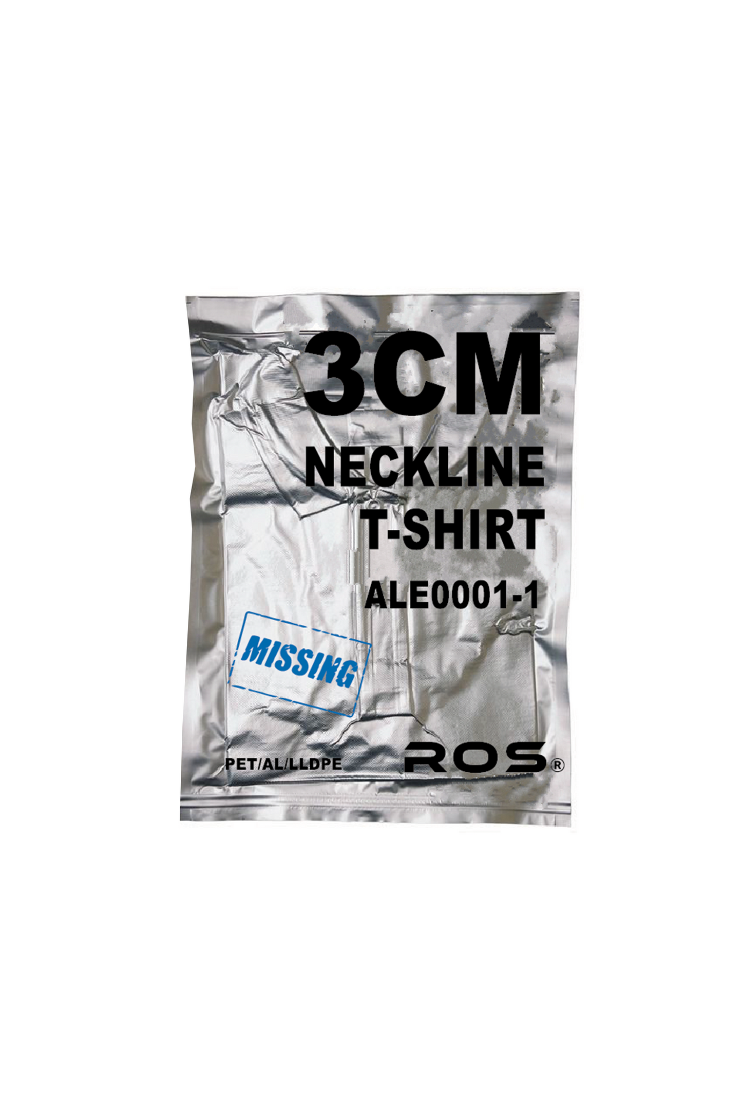 3cm Neckline T-Shirt - White