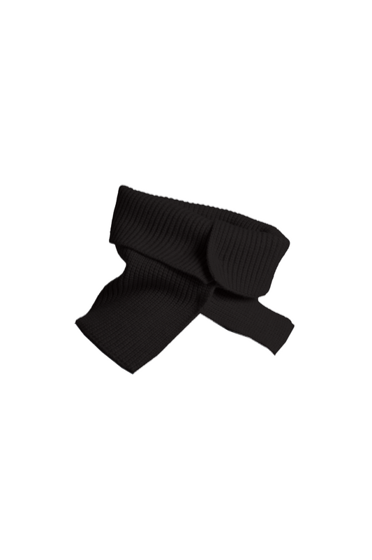 Multi-wear Knitted Neck Scarf - Black
