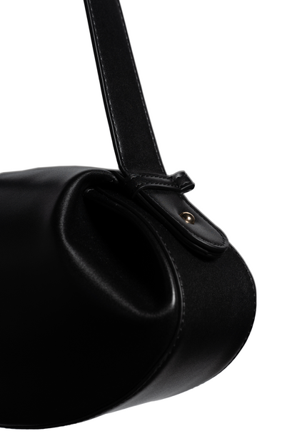 Round Shoulder Bag - Black