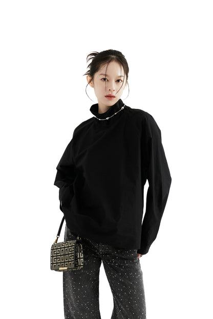 Air Turtleneck Shirt - Black