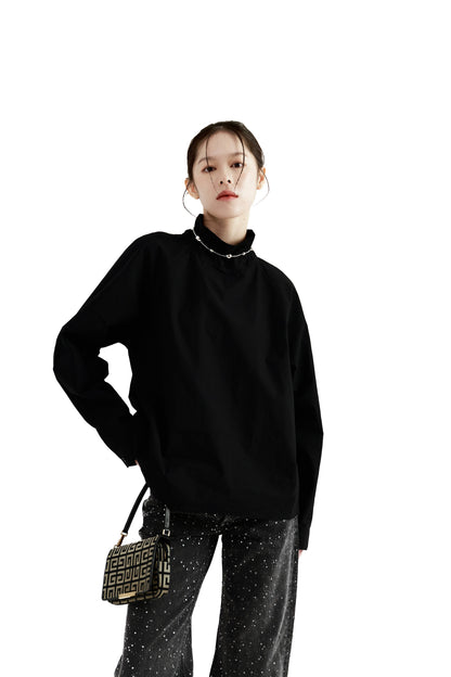 Air Turtleneck Shirt - Black