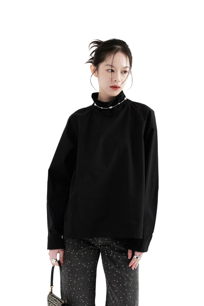 Air Turtleneck Shirt - Black