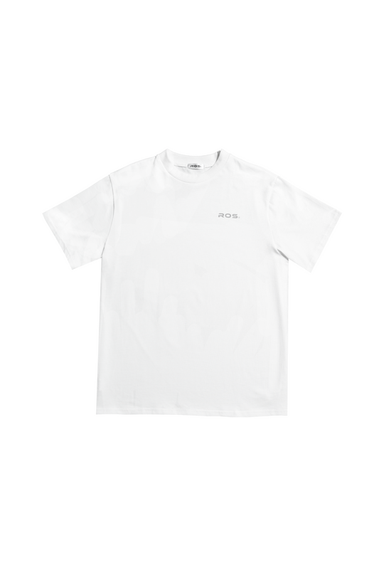 3cm Neckline T-Shirt - White