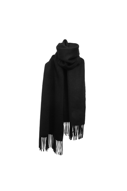 Black Silky Cashmere Scarf